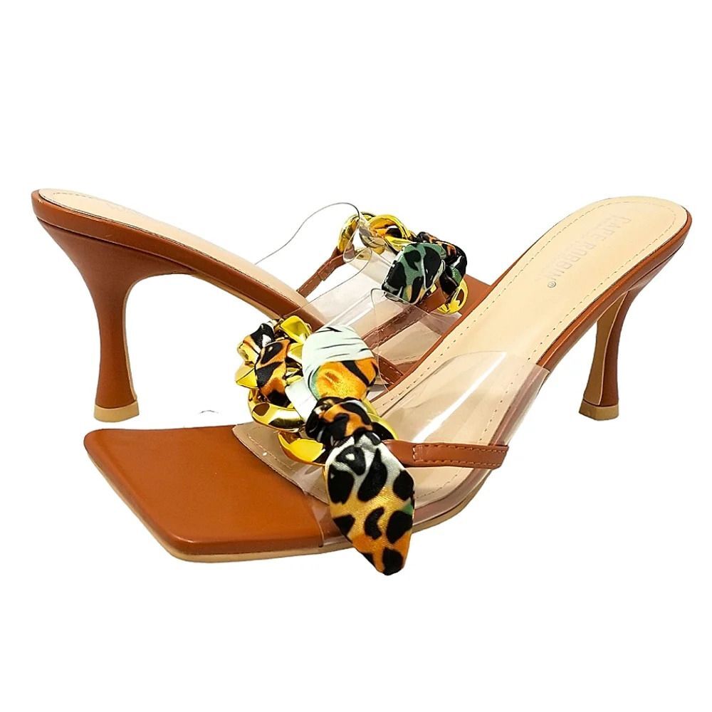 Cape Robbin Concur Transparent Square Open Toe He… - image 2